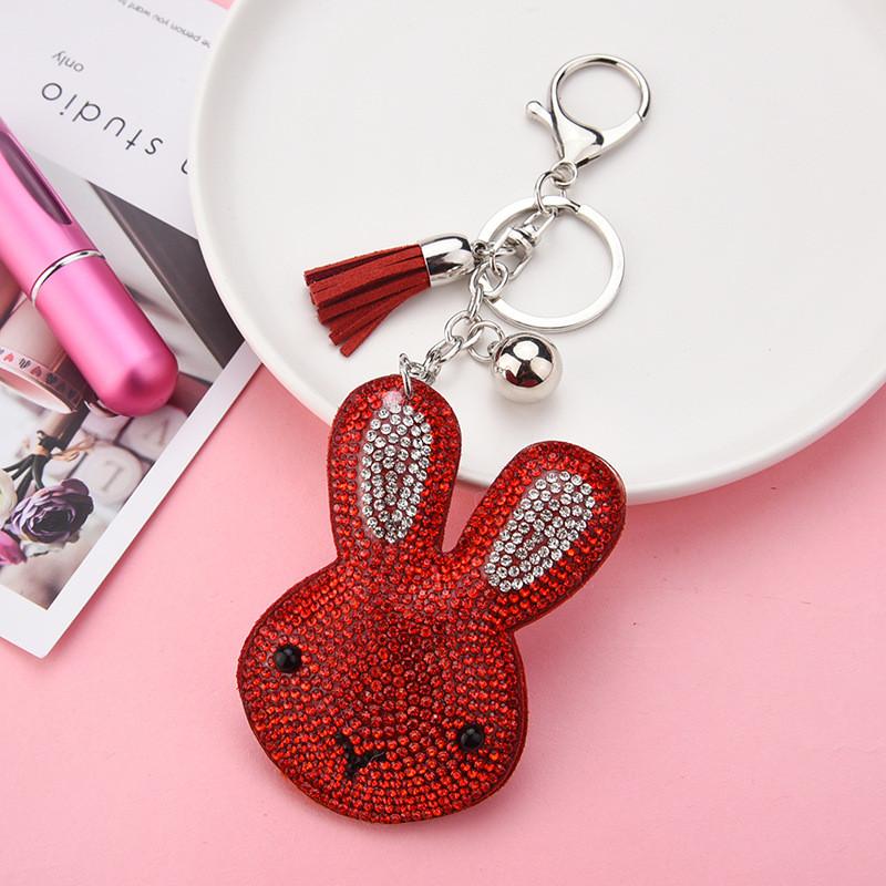 Корейский Мультяшный Брелок-Зайчик С Стразами Для Студентов И В Подарок