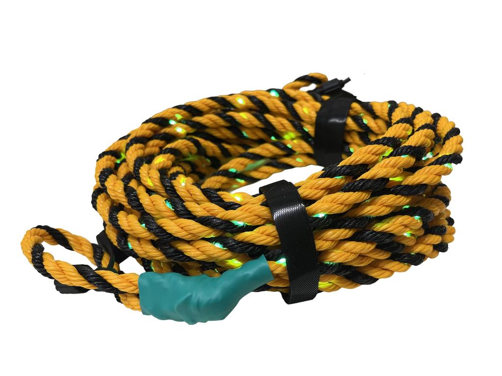 YAMAZEN Tiger Flash Solar 10m Green Glowing Trolley Red High LED Day and Night Use Set, Rope, Solar-Powered, Light, Visibility, Illumination,