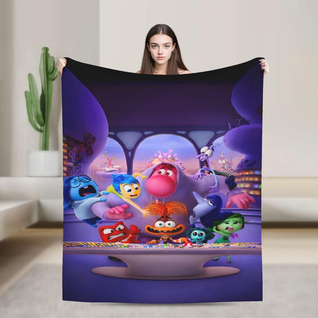 I-InsideS O-Out Blanket Quality Super Warm Throw Blanket Winter Children Couch Chair Sofa Bed Print Bedspread