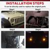 Комплект проводки разъема гнезда переднего указателя поворота для Jeep Wrangler JK 2007-2017 68030098AA 68065016AB