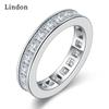 Классическое кольцо Lindon из медного сплава с цирконием, женские ювелирные изделия, свадебный подарок для вечеринки