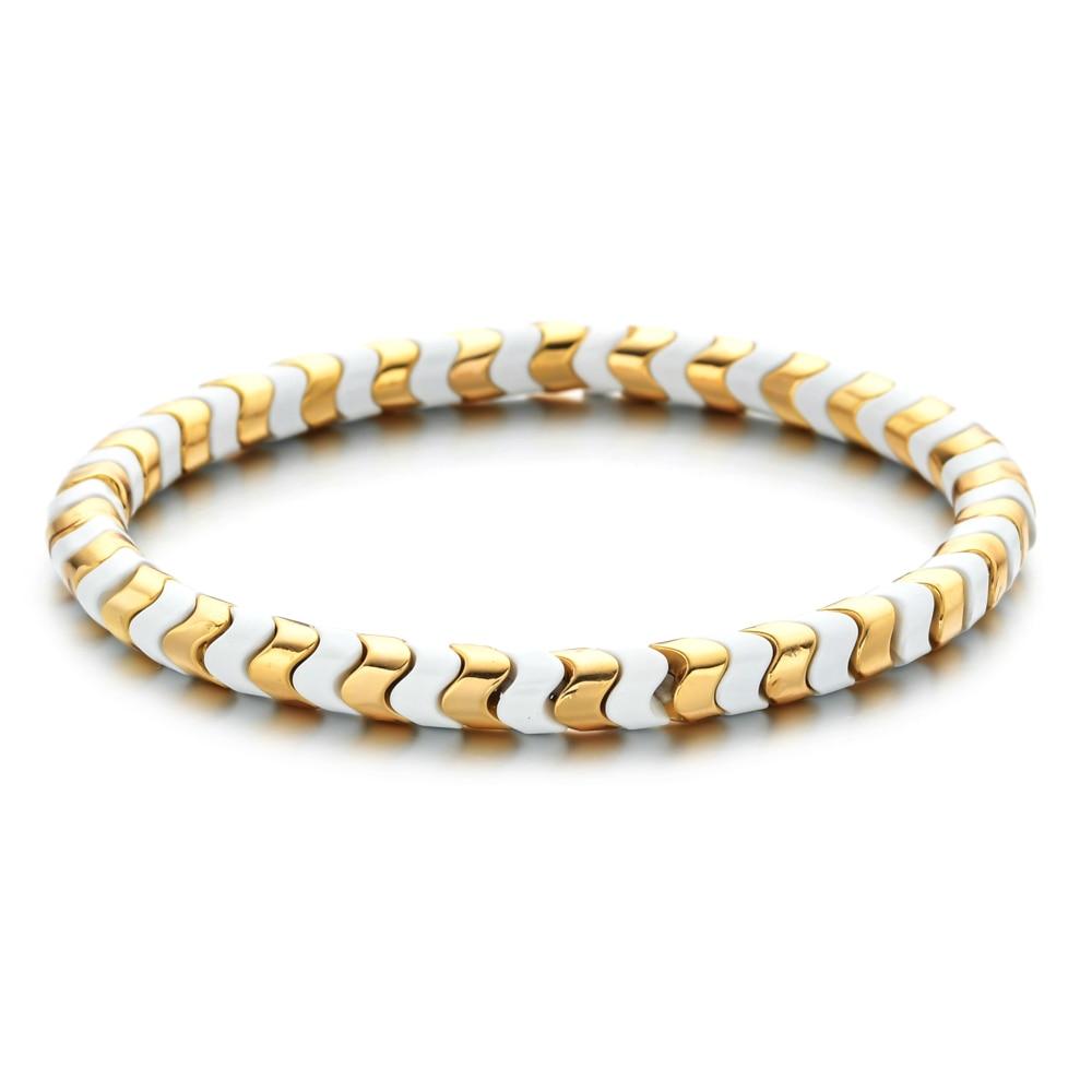Подарки для вечеринок DIY Wave Stacking Coloful Boho Gold Besele Bracele Регулируемый браслет-обертка для женщин Модные браслеты из камня Ювелирные изделия
