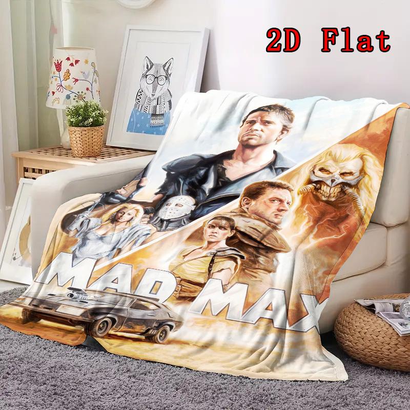 Mad Max 2D Flat Pattern Flannel Blanket High quality All Seasons Warmth and Comfort Perfect for Christmas Gifts.DMT0925542