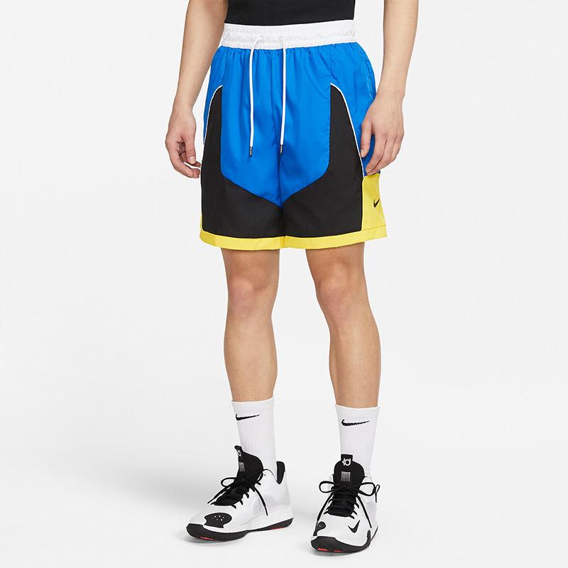 Nike Мужские тканые баскетбольные шорты Throwback, темно-синий CV1863-403