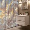 1PC Oriental Fantasy White Dragon Shower Curtain,Decorative Printed Design with Hooks,Durable Polyester,for Bathroom &Home Decor
