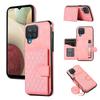 For Samsung Galaxy A12 Case Imprinted Phone Cover Card Holder TPU+PU Leather Shell
