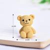 Colorful Simulation Plush Bear Doll DIY Birthday Cake Dessert Decor Topper Children's Day Valentine's Creativity Love Gift Flag