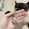 1 шт. 3D Шерсть кошки Шерсть собаки Прозрачная коробка для хранения - Брелок Подвеска для рюкзака Питомец Кошка Котенок Форма Памятный шарм Контейнер для шерсти