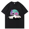 Initial D T-shirts Oversize Unisex T Shirt Summer Unisex Hip Hop Funny GTR Vaporwave JDM Car Print Harajuku Tshirt Casual Tops Tee