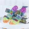 Fashion Clear Living Room Women's Slippers and Ladies Sandals Jelly Transparent Shoes Indoor Slides Home House Summer Footwear Pvc Vip