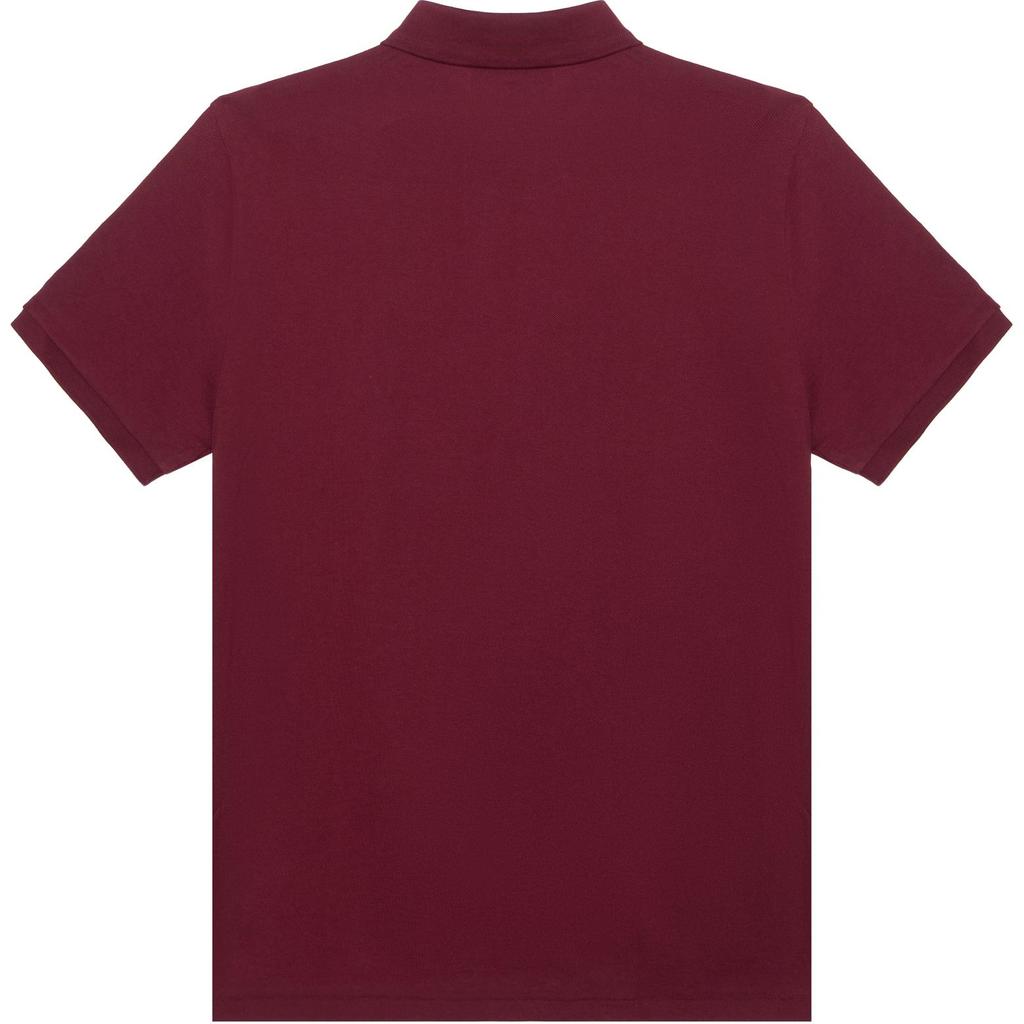 Polo Ralph Lauren FW22 однотонная приталенная рубашка поло с логотипом Three Pony, короткие рукава, мужские топы, красный цвет 1N821994-600