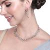Women's Sparkling Rose Gold Plated CZ Necklace Set