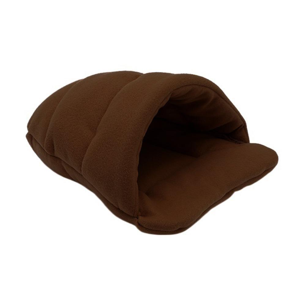 Fleece Pet Bed Sweat-absorbent Pet House Kitten Mat Sleeping Bag Small Pet