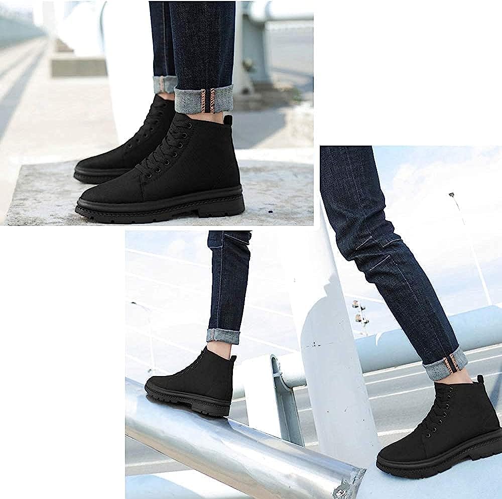 Эксклюзивный бренд Amazon 8CM UP Secret Boots Shoes Зимние ботинки средней высоты Addictive Comfort [MERLIN] Мужские мужские (Черный, 26,5 см)