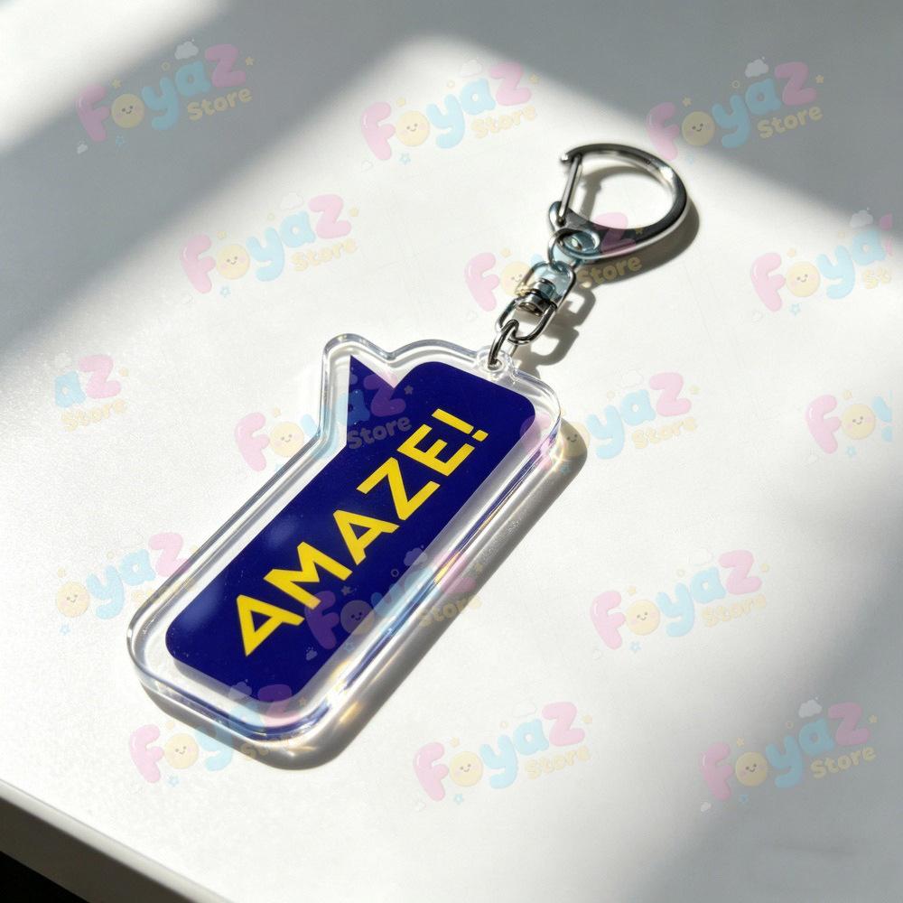 Cartoon Project Hail Mary Keychains Amaze Fist My Bump Keyrings Jewelry Manga Game Fans Gifts