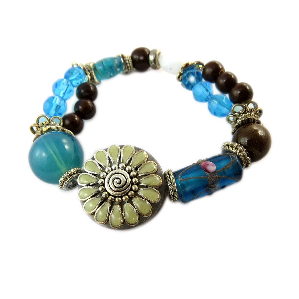 Les Trésors De Lily [E0470] — Синий дизайнерский браслет «Душка».