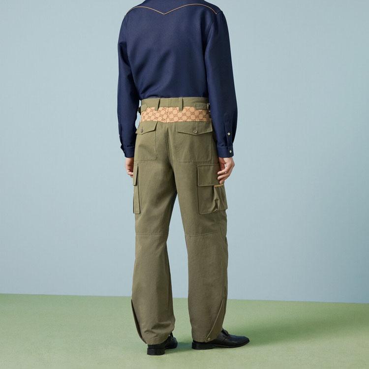 Gucci Широкие брюки-карго Gg 751436-ZANW6-3550