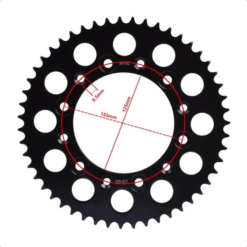 520 13T 51T Motorcycle Front Rear Sprocket Gear Wheel Cam for Honda CRF450 -2025 CRF 450