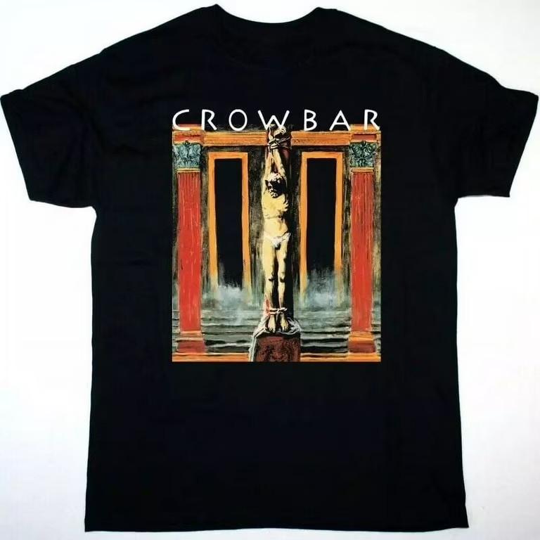 Футболка унисекс с логотипом группы Crowbar для мужчин и женщин, подарок для фанатов, черная, все размеры, футболка BT71