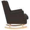 Rocking Chair Black 62 x 80 x 85 cm Boucle