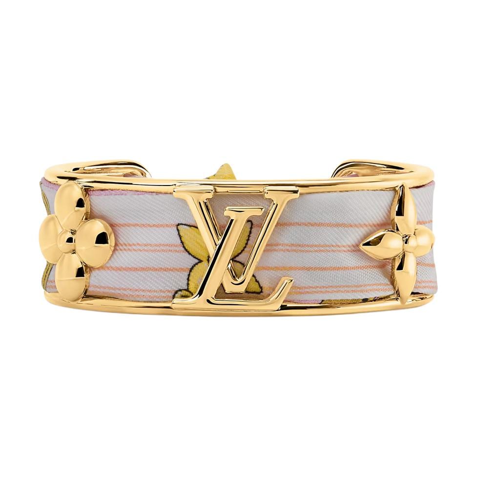 Louis Vuitton Браслеты с инициалами Женские Розовый/Золотой MA004