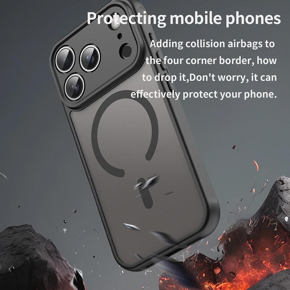 Magnetic Matte Translucent Case For For Iphone 17 Air 16 16e 1 14 Plus 13 12 11 Pro Max Phone Wireless Charger Hard Cover