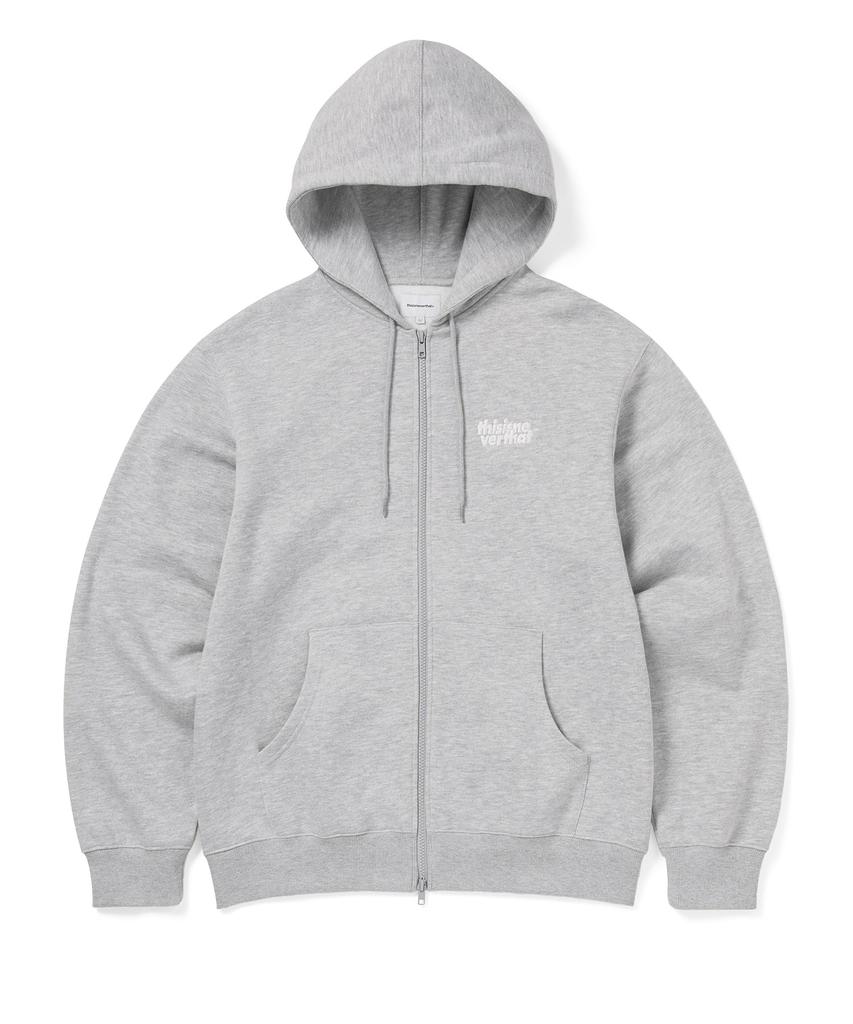 Thisisneverthat Толстовка на молнии с логотипом Ol, цвет Heather Gray