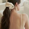 RISUS Iris Jacquard Scrunchie Ivory