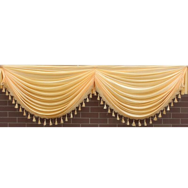 2M Свадебный фон занавеска гирлянда для вечеринки балдахин драпировка панель свадебный фон занавес балдахин сценический фон декор драпировка