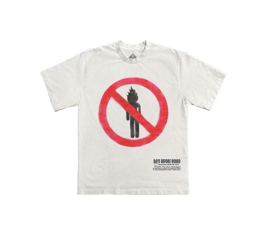 Унисекс футболка с круглым вырезом и английским принтом Travis Scott FW24