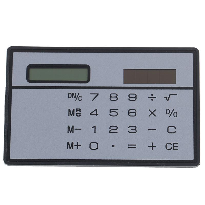 Mini Calculator Credit Card Size Stealth School Cheating Pocket Size 8 Digit