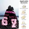 1PC Custom Name Happy Birthday Celebration flannel blanket versatile,all-season throw suitable for the living room,bedroom,camping,travel,and gift