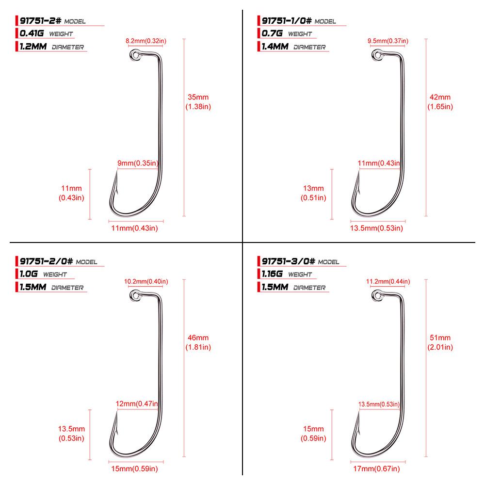 Proberos Рыболовные снасти Мягкий крючок для насекомых с крючком-бородкой 100 шт./упак. из свободной высокоуглеродистой стали
