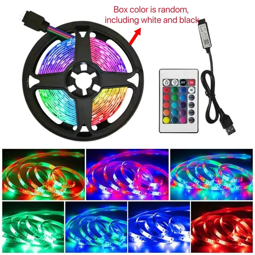 Нетоксичные 3M 2835Rgb Атмосферные Цветные Светодиодные Ленты для Заднего Освещения Цвет 5V Свет ТВ Прикроватная Панель Атмосферный Свет Светодиодная Лента
