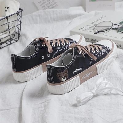 Роскошные 2024 Новые женские кроссовки для девочек Bear Kawaii Shoes Sports Lolita Casual Flat Cute Spring Running Vulcanized Fashion Shoes
