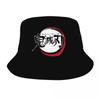 Custom I Am A Demon Slayer Bucket Hat Women Unisex Fashion Summer Outdoor Sun Kimetsu No Yaiba Fisherman Cap
