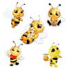 J52# A Lovely Little Bee Sticker On The Car Vinyl Decal Waterproof Decoration for Rear Window Car Stickers