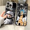 Чехол для телефона Bleach Grimmjow 6 с покрытием для iPhone 16 17 Pro Max Air 16E 14 15 Plus 12 13 Mini, противоударный, с покрытием-подушкой безопасности