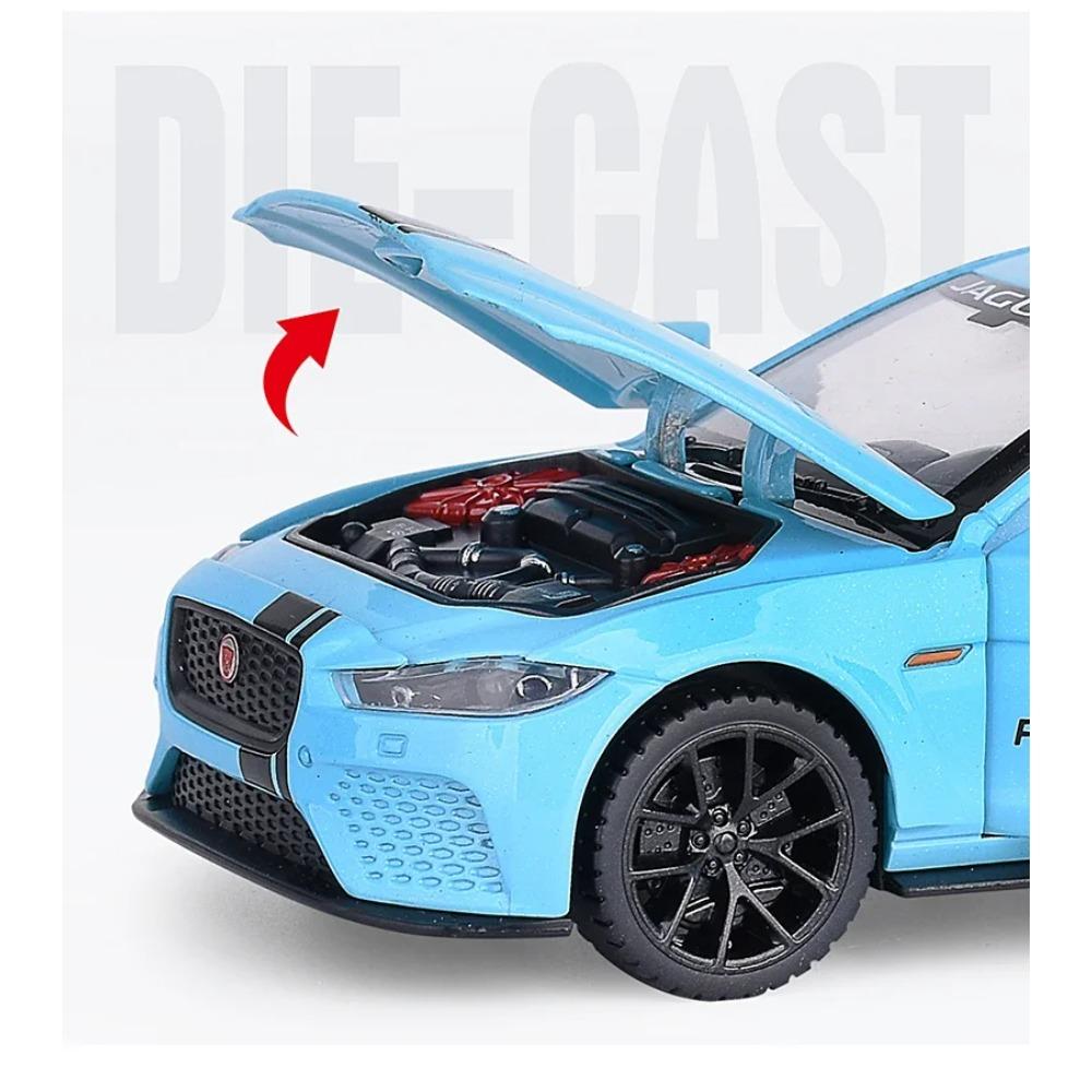 1/32 Jaguar EX Сплав Спортивный Автомобиль Модель Литье под Давлением Металл Игрушечный Транспорт Средство Модель Автомобиля Звук и Свет Высокая Симуляция Коллекция Подарок