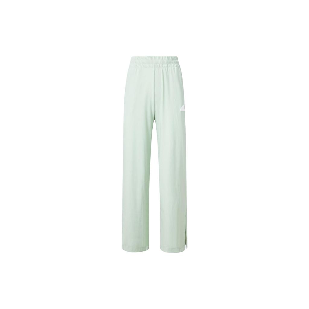 Adidas Wide Leg Knit Pants Women Bottoms Linen-Green IT4351