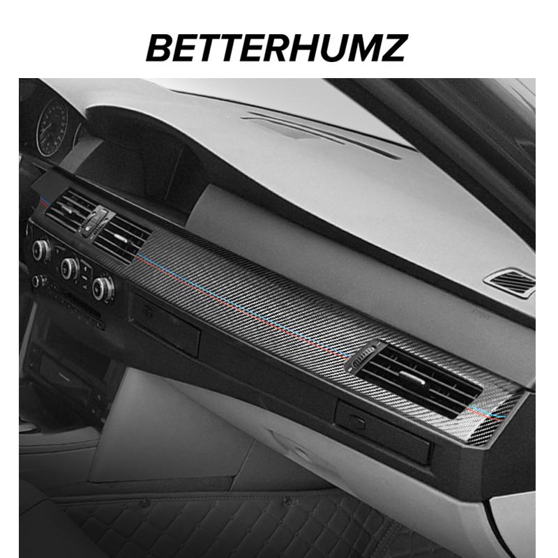 Для BMW 5 серии E60 2004-2010 Панель приборной панели Рамка отделки приборов Наклейка Покрытие Изготовлено из Алькантары Автомобильный Аксессуар для интерьера