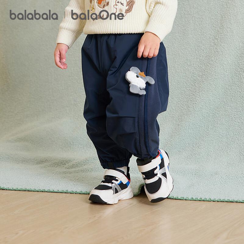 BALABALA balaOne Baby Fleece-lined Umbrella Pants Girls Boys Clothing 2025 Winter Clothing 208425108209