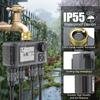 LCD Display Water Consumption Test Meter IPX5 Waterproof Electronic Water Meter  Lawn Garden