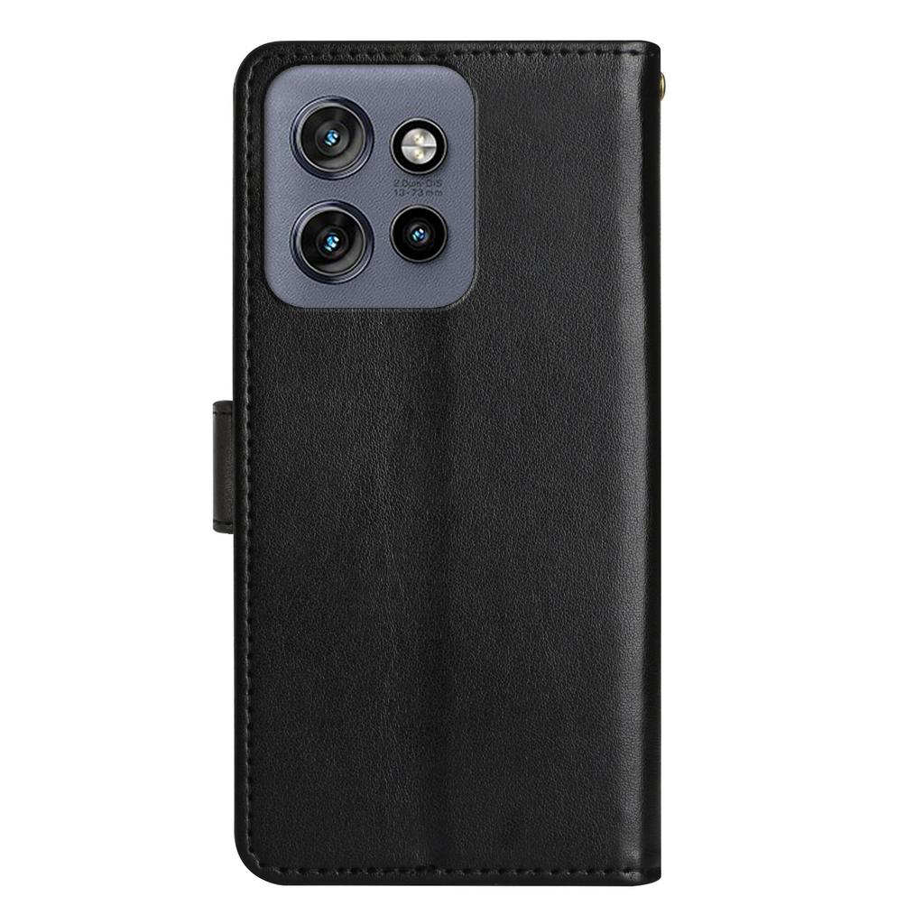 Для Motorola Edge 60 Neo 5G/50 Neo 5G Кожаный Чехол-Кошелек с Принтом Цветок Бабочка и Ремешком