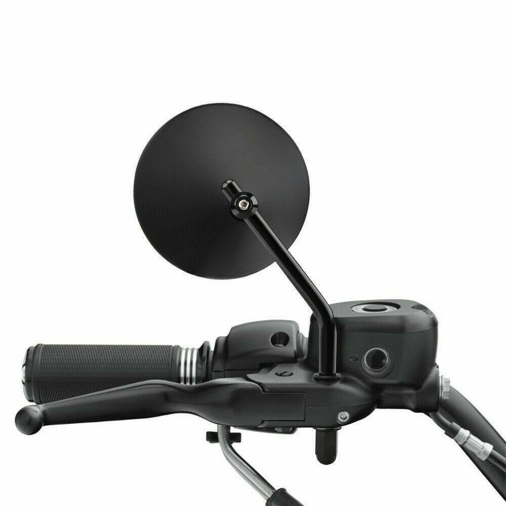 Черные хромированные боковые зеркала заднего вида 8 мм 10 мм, круглые боковые зеркала для мотоцикла Harley Sportster 883 1200 Road King