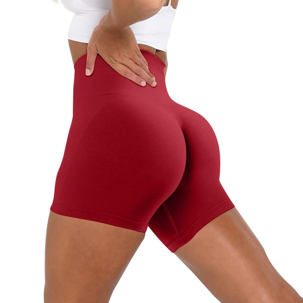 Workout Butt Lifting Shorts For Women High Waisted Seamless Gym Yoga Booty Shorts