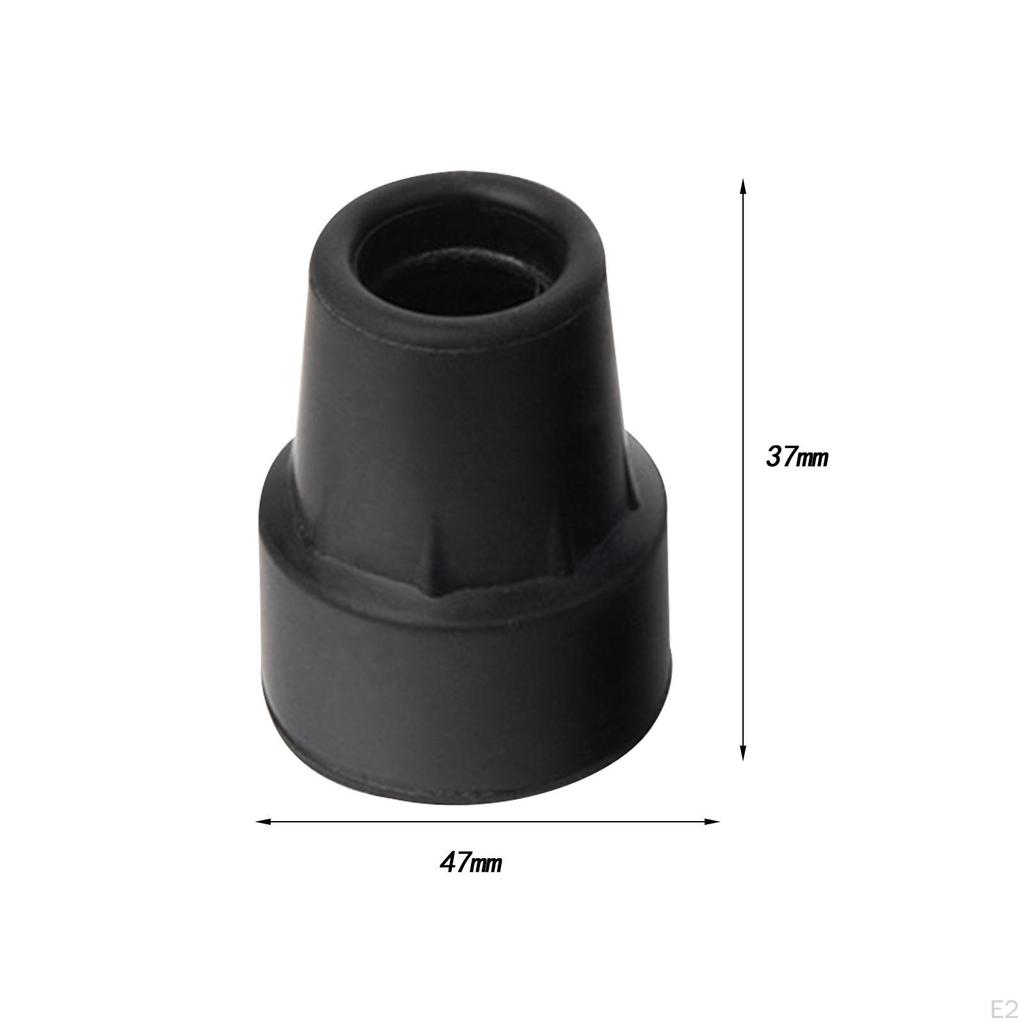 5x Crutch Tips Sturdy Accessories High Performance Walking Stick Rubber