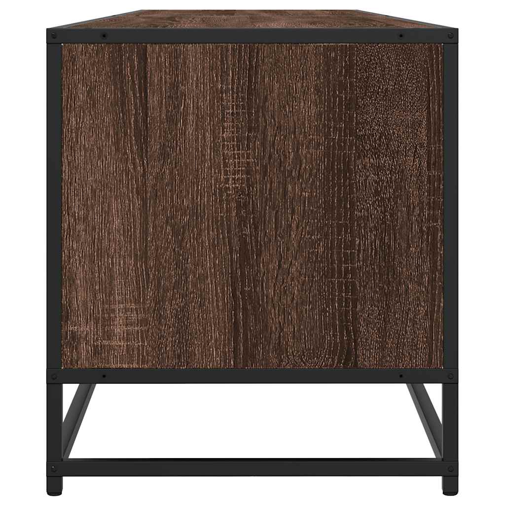 TV Cabinet in Brown Oak Look 180.5 x 40 x 46 cm Engineered Wood