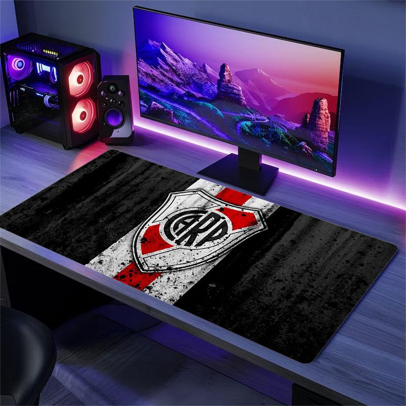 River Plate Mouse Pad, Large Gaming Desk Mat, Non-slip XXL Mousepad for Laptop & Tablet, Mini PC Playmat with Stitched Edges