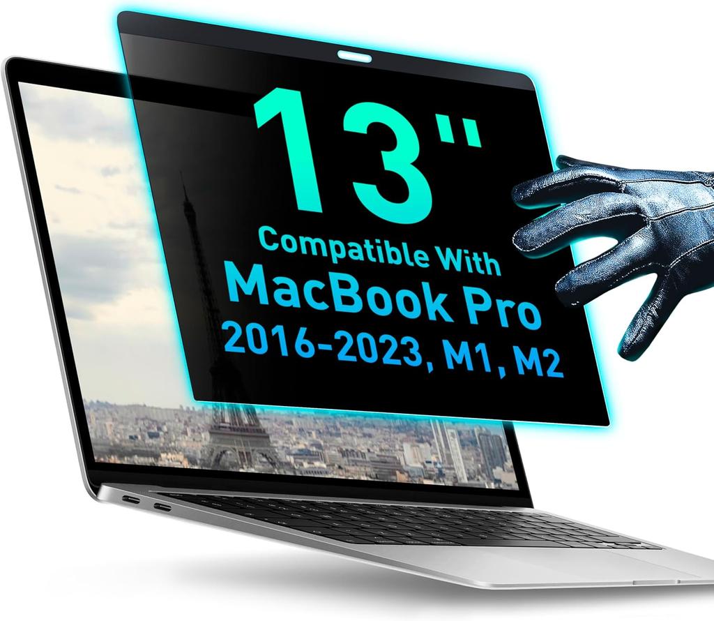 Магнитный экран Privacy для MacBook Pro 14" M1, M2, M3 Anti-Blue Light Anti-Glare Защитная пленка для экрана ноутбука 13,6" 14" 15" 16" Фильтр блокировки синего света